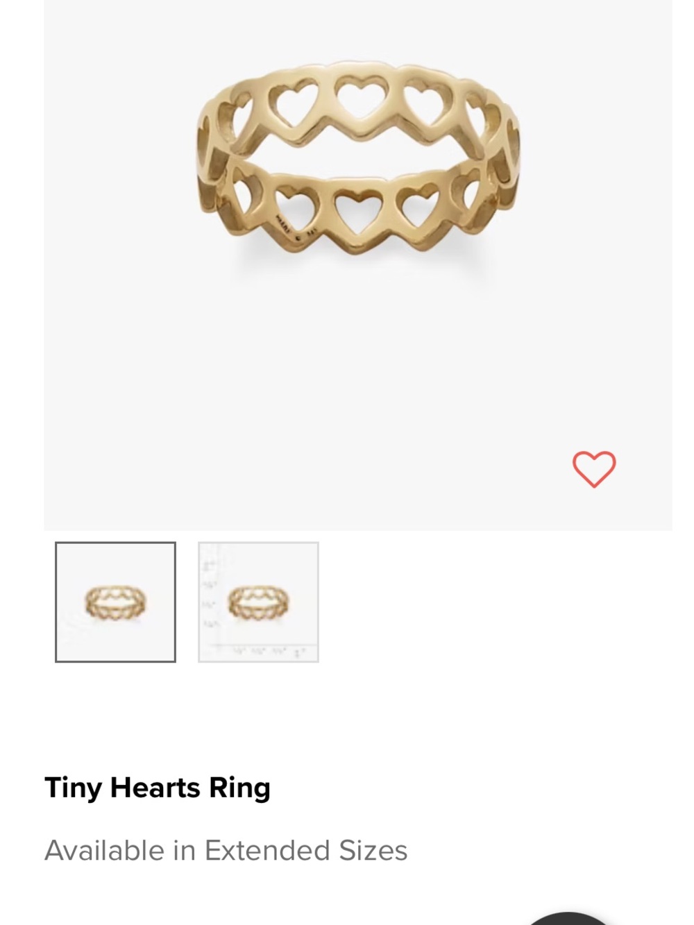 James Avery Gold Heart Openwork Ring - Picture 4 of 11